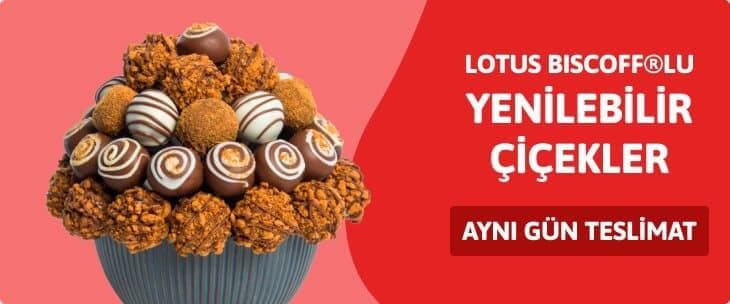 Lotus Biscofflu Yenilebilir Cicekler